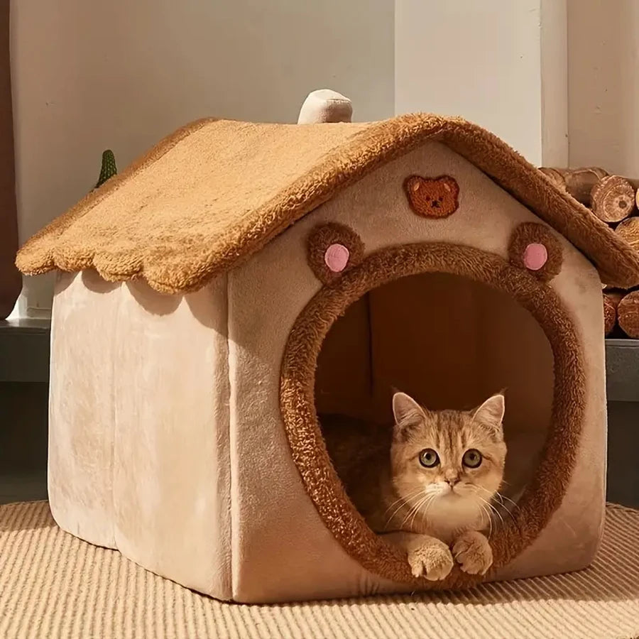 Pet House – Cozy Cave Bed for Cats & Dogs