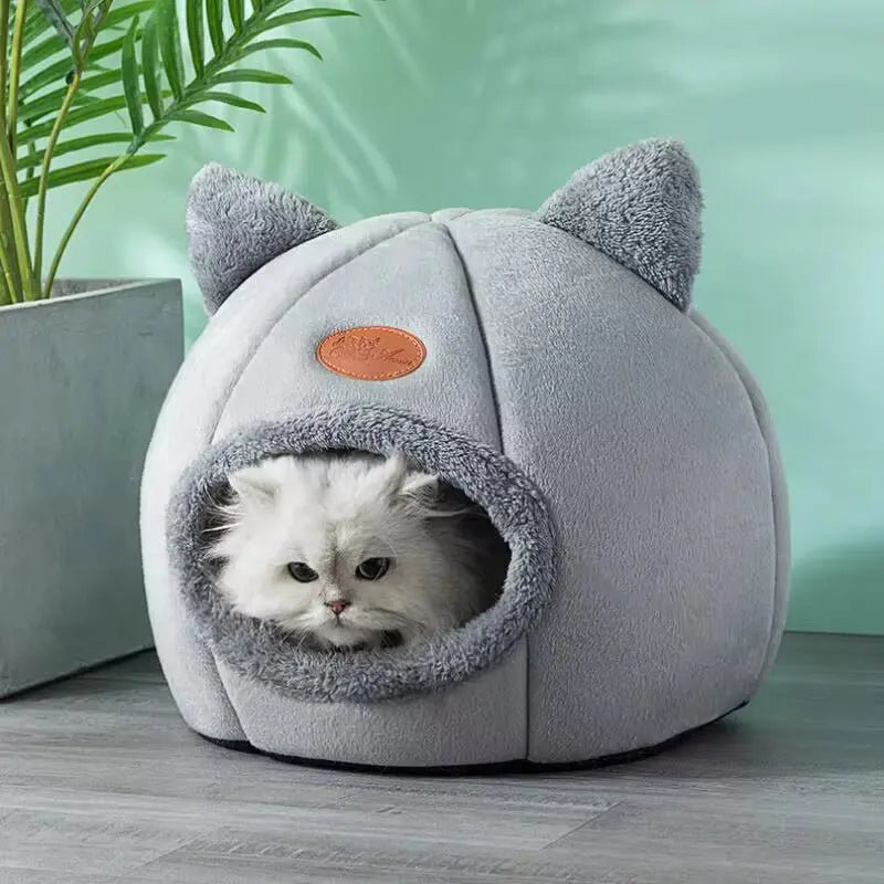 Cozy Cat Cave Bed – Warm & Removable Winter Pet Nest