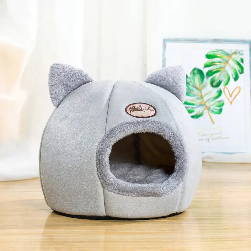 Cozy Cat Cave Bed – Warm & Removable Winter Pet Nest