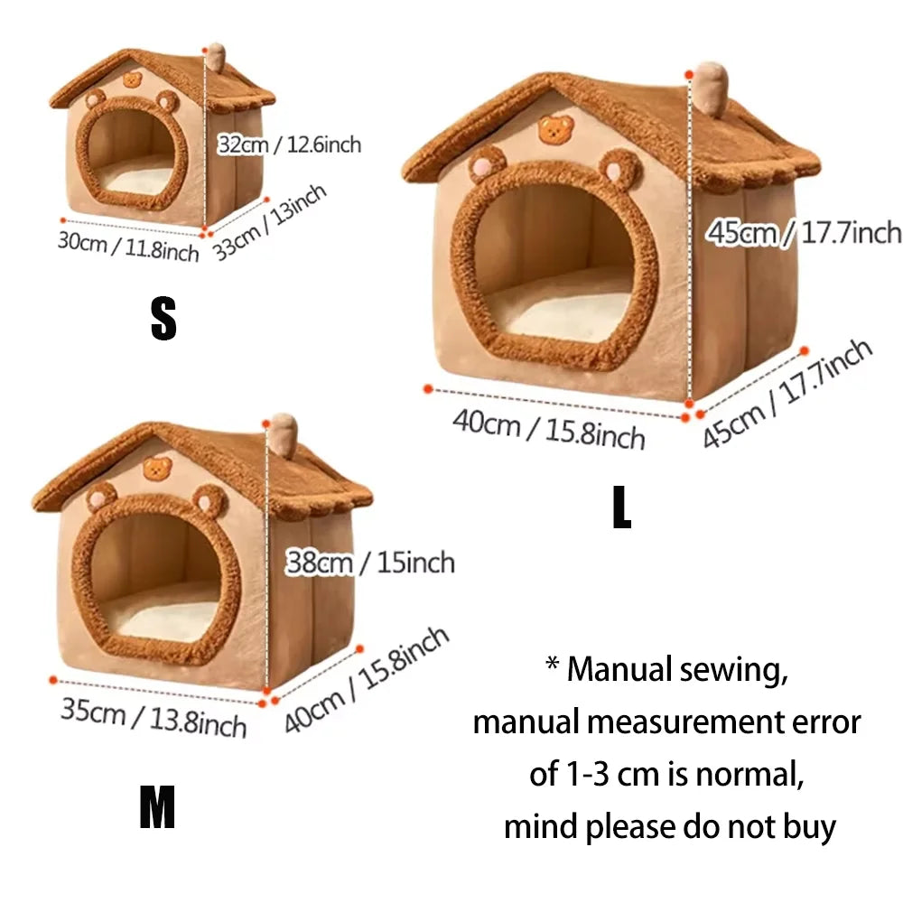 Snuggle Corduroy Dog House – Cozy All-Season Bed