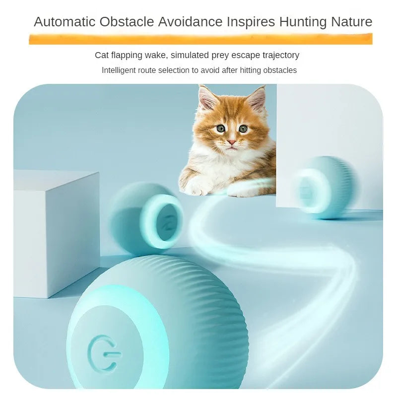 Pet Cat Toy Gravity Smart Electric Rolling Ball