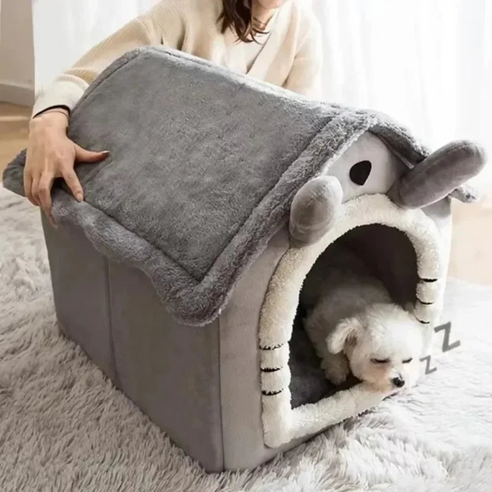 Snuggle Corduroy Dog House – Cozy All-Season Bed