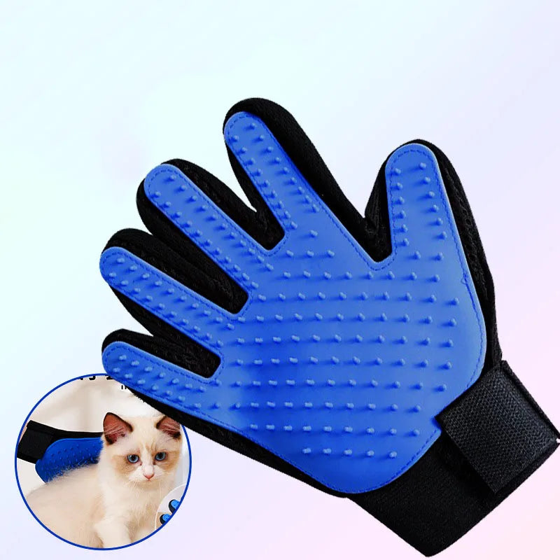 Pet Grooming Massage Mitt – Soft Silicone Massage Glove for Cats and Dogs