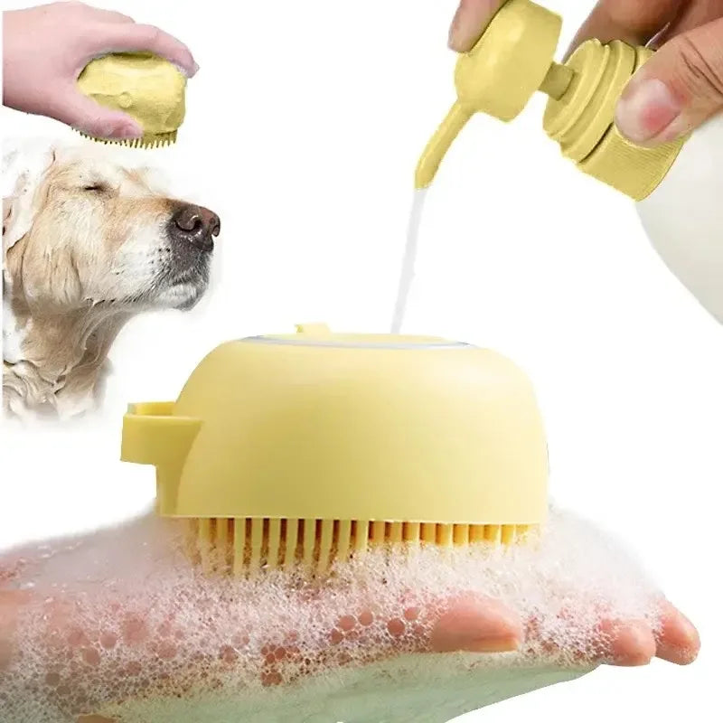 Soft Silicone Pet Brush – Gentle & Effective Grooming