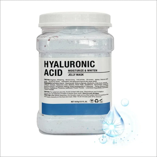 Hyaluronic Acid Gel Jelly Mask Powder – Deep Hydration & Moisture Lock, Unisex Washable Facial Mask (650g)