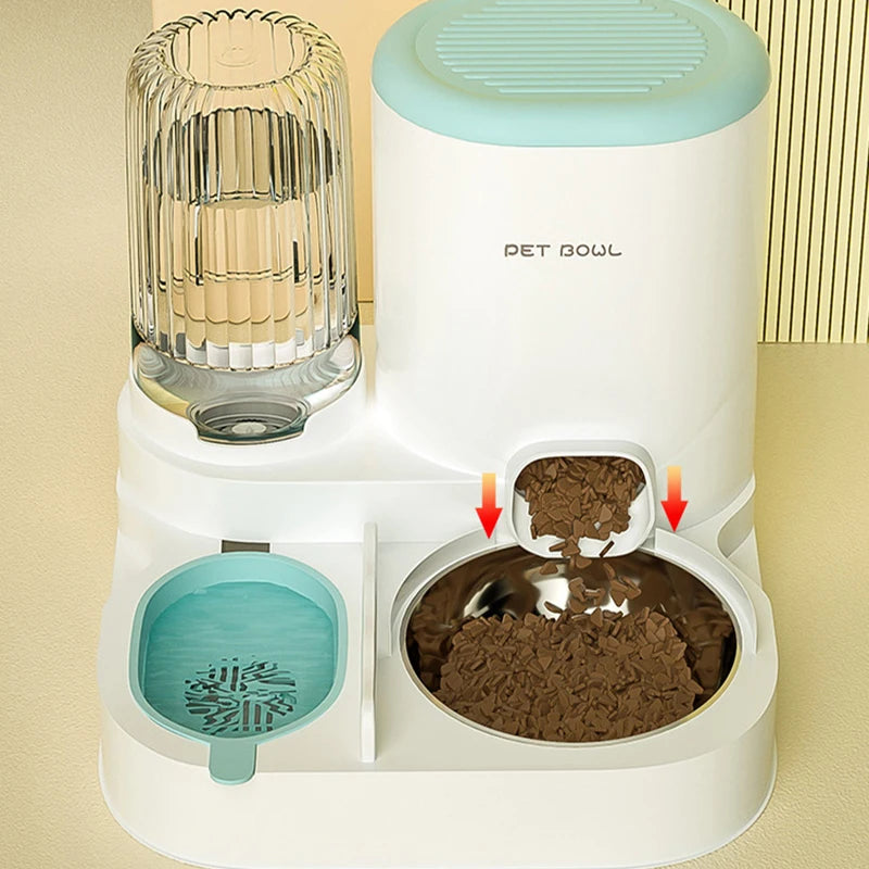 Automatic Cat Feeder & Water Fountain